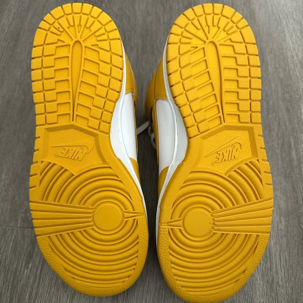 Nike Women's High-Top Sneakers in Yellow and White - Picture 3 of 3